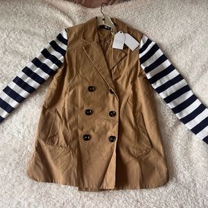 English Factory brand French coat style sweater, not worn